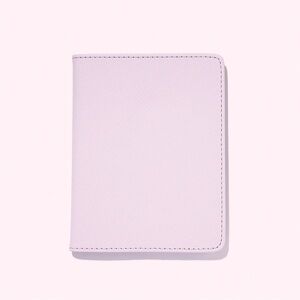 STONEY CLOVER LANE textured passport case in lilac new in envelope